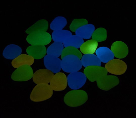 Colorful Glow pebble